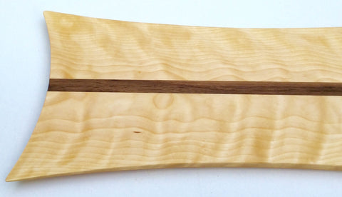 Curly Yellow Birch with Walnut Accent